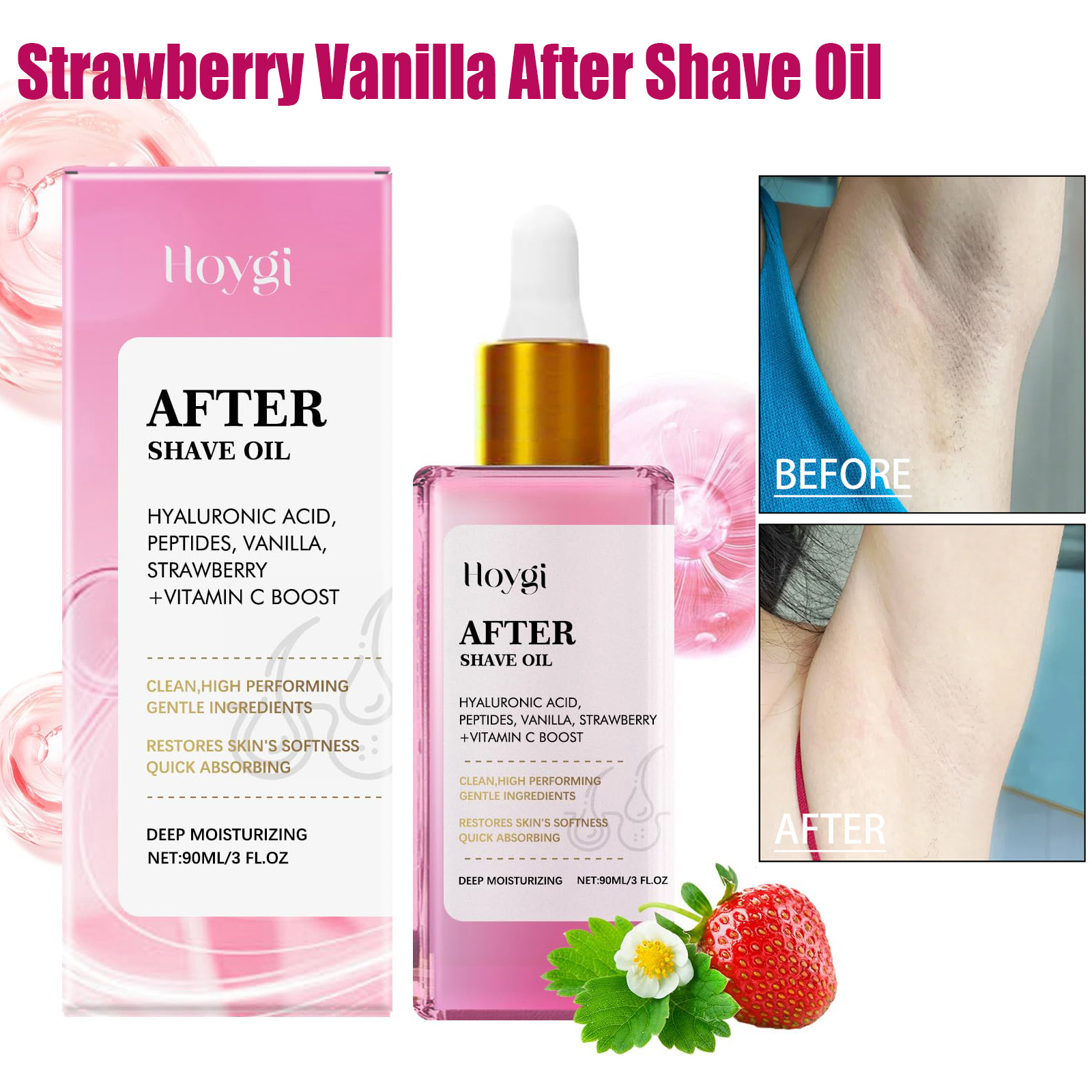 Shaving Cream - Olio Dopobarba al Profumo di Fragola,