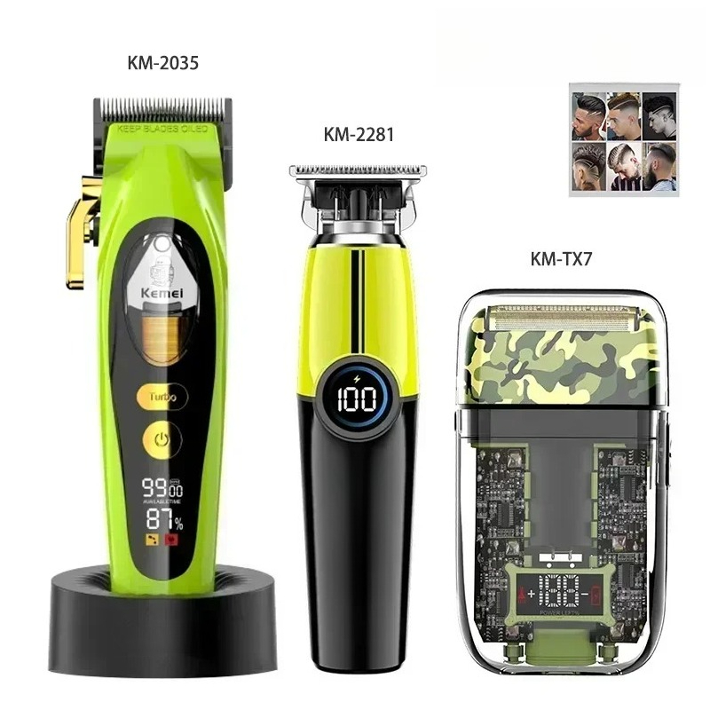 Hair Clipper - Tagliacapelli Professionale Kemei, Rasoio Ricaricabile per