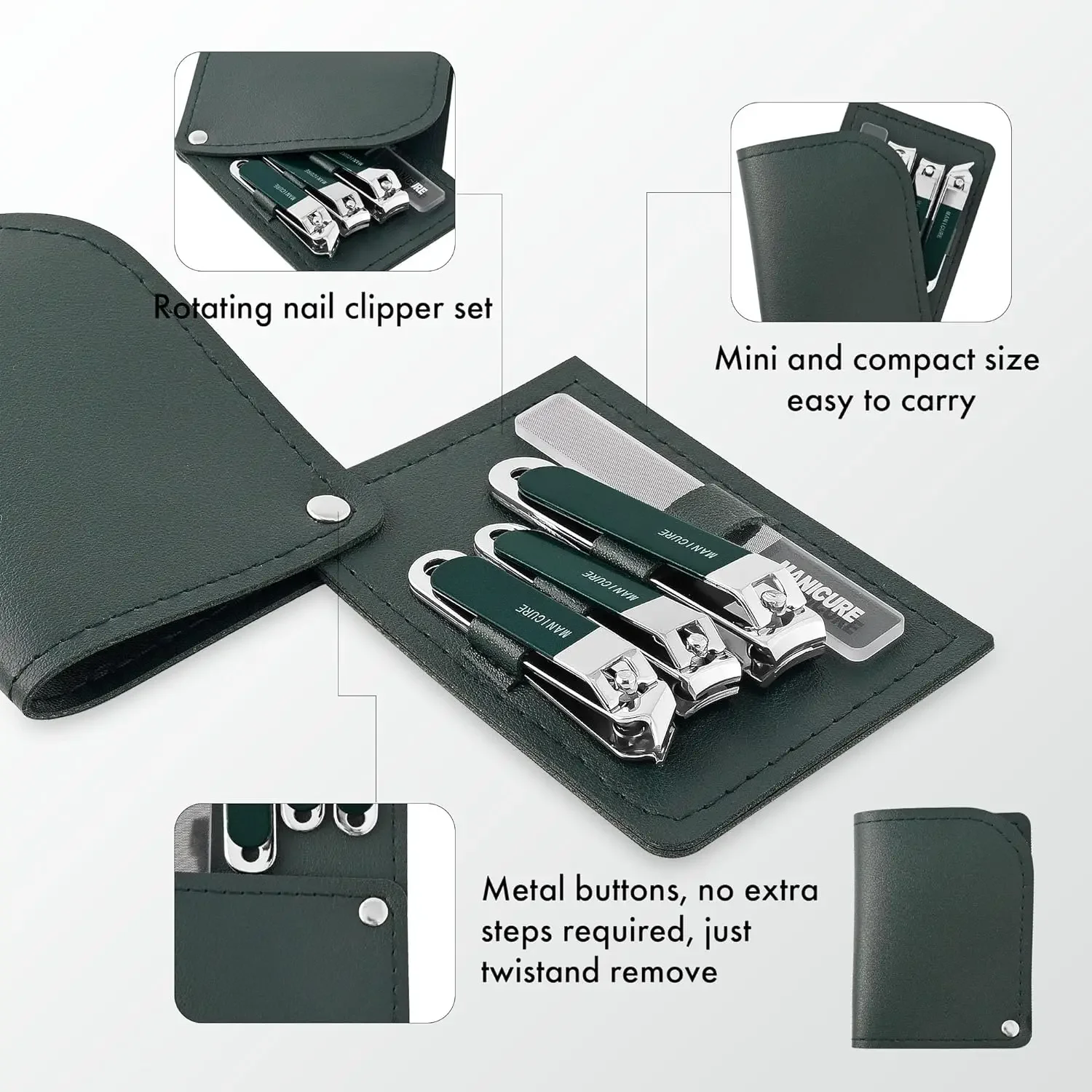 Set Manicure Professionale da  - Mens Grooming Travel Kit recensione e prezzo
