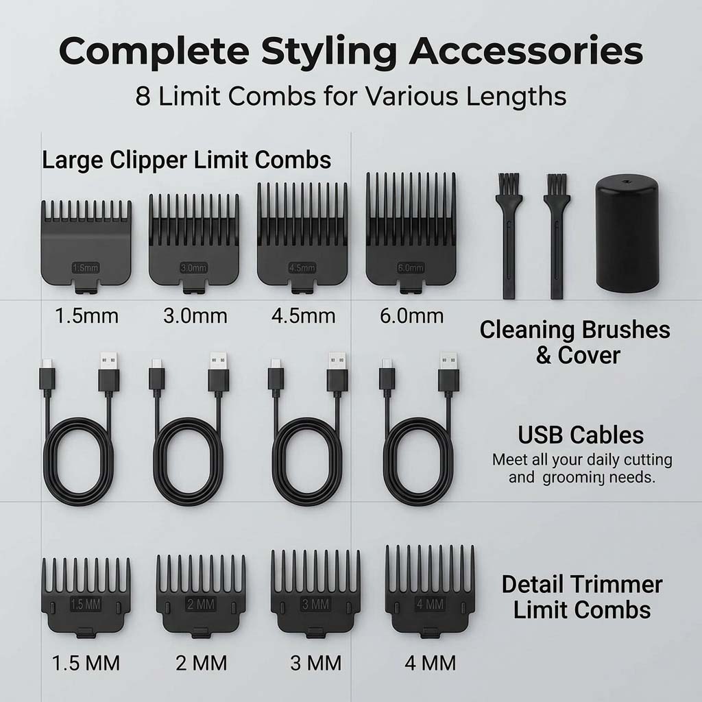 Set 4 in 1 per la cura dei cap - Grooming Kit recensione e prezzo
